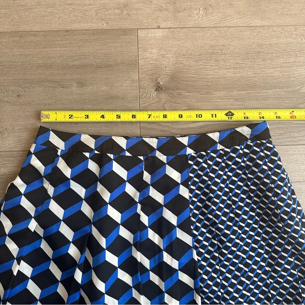 Halogen A-Line skirt - size 6 - blue, black, white - Picture 2 of 4